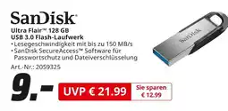MediaMarkt Sandisk ultra flair 128 gb usb 3.0 flash-laufwerk Angebot
