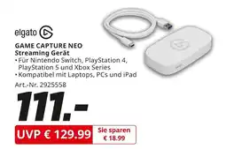 MediaMarkt Elgato game capture neo streaming gerät Angebot