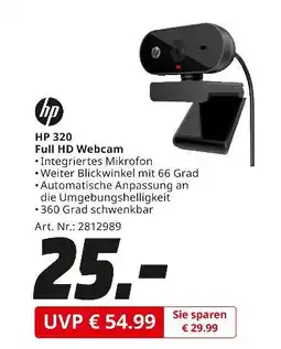 MediaMarkt Hp hp 320 full hd webcam Angebot