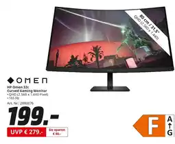MediaMarkt Omen hp omen 32c curved gaming monitor Angebot