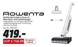 MediaMarkt Rowenta gz7035 wet & dry x-clean 10 akku nass- und trockensauger Angebot