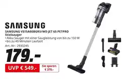 MediaMarkt Samsung vs15a60bgr5/wd jet 65 petpro stielsauger Angebot