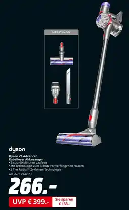 MediaMarkt Dyson dyson v8 advanced kabelloser akkusauger Angebot