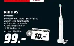 MediaMarkt Philips sonicare hx7110/01 series 5500 elektrische zahnbürste Angebot