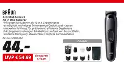MediaMarkt Braun aio 3560 series 3 all in one rasierer Angebot