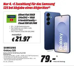 MediaMarkt Samsung galaxy s25 Angebot