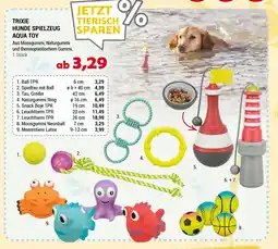 Zookauf Trixie hunde spielzeug aqua toy Angebot
