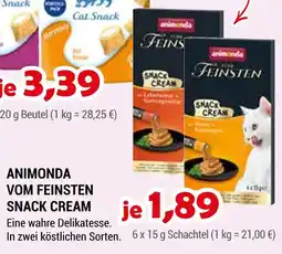 Zookauf Animonda vom feinsten snack cream Angebot