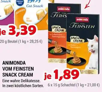 Zookauf Animonda vom feinsten snack cream Angebot
