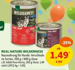 Fressnapf Real nature wilderness pure beef Angebot