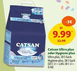 Fressnapf Catsan ultra plus oder hygiene plus Angebot