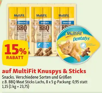 Fressnapf Multifit knuspys & sticks Angebot