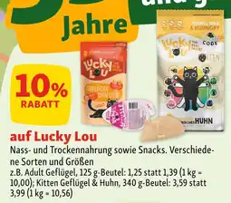 Fressnapf Lucky lou nass- und trockennahrung sowie snacks Angebot