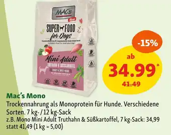Fressnapf Mac's mono trockennahrung Angebot