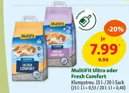 Fressnapf Multifit ultra comfort oder fresh comfort Angebot