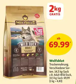 Fressnapf Wolfsblut wild duck adult Angebot