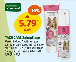 Fressnapf Take care zahnpflege Angebot