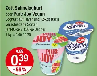 V Markt Zott sahnejoghurt Angebot