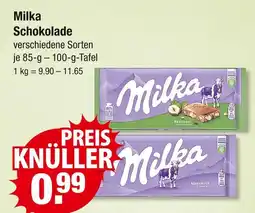 V Markt Milka schokolade haselnuss Angebot