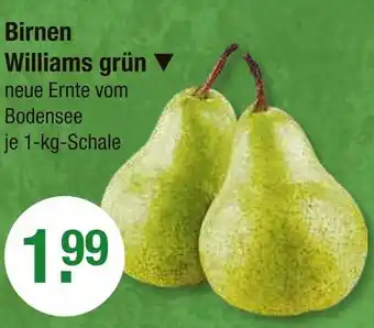 V Markt Birnen williams grün Angebot