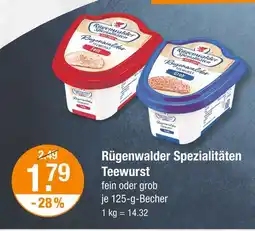 V Markt Rügenwalder spezialitäten teewurst fein Angebot