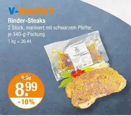 V Markt V-markt rinder-steaks Angebot
