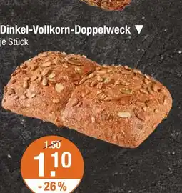 V Markt Dinkel-vollkorn-doppelweck Angebot