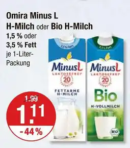 V Markt Omira minus l h-milch Angebot