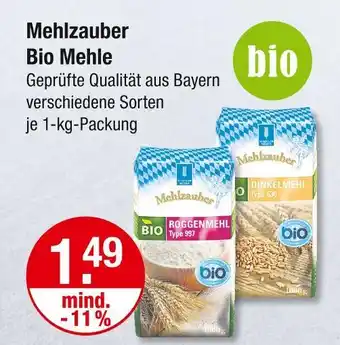 V Markt Mehlzauber bio roggenmehl type 997 Angebot