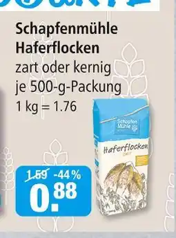V Markt Schapfenmühle haferflocken zart Angebot