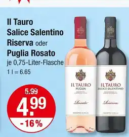 V Markt Il tauro salice salentino riserva Angebot