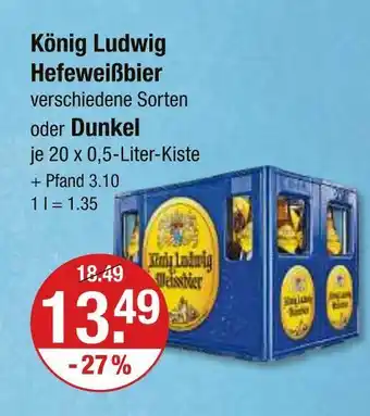 V Markt König ludwig hefeweißbier Angebot