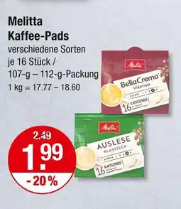V Markt Melitta bellacrema intenso Angebot