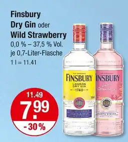 V Markt Finsbury dry gin Angebot