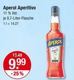 V Markt Aperol aperitivo Angebot