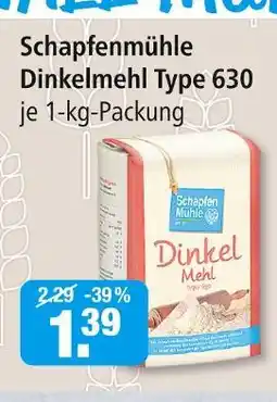 V Markt Schapfenmühle dinkelmehl type 630 Angebot