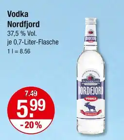 V Markt Nordfjord vodka Angebot