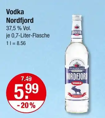 V Markt Nordfjord vodka Angebot