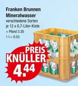 V Markt Franken brunnen mineralwasser Angebot