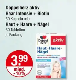 V Markt Doppelherz haar intensiv + biotin Angebot