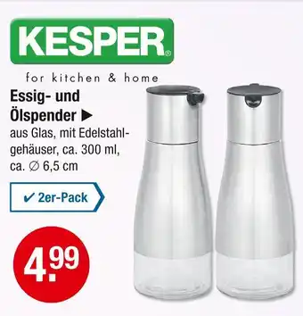 V Markt Kesper essig- und ölspender Angebot