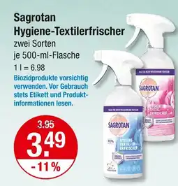 V Markt Sagrotan hygiene-textilerfrischer Angebot