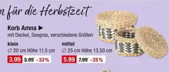 V Markt Korb amna klein Angebot
