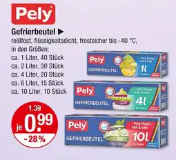 V Markt Pely gefrierbeutel 1 liter Angebot