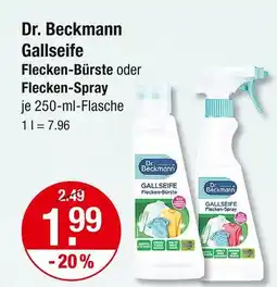 V Markt Dr. beckmann gallseife flecken-bürste Angebot