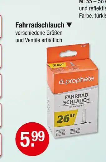 V Markt Prophete fahrradschlauch Angebot