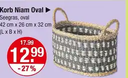 V Markt Korb niam oval Angebot