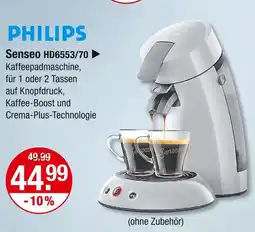 V Markt Philips senseo hd6553/70 kaffeepadmaschine Angebot