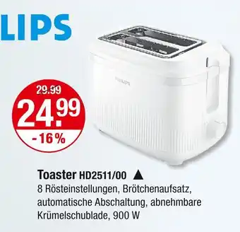 V Markt Philips toaster hd2511/00 Angebot
