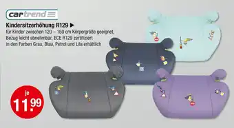 V Markt Cartrend kindersitzerhöhung r129 grau Angebot